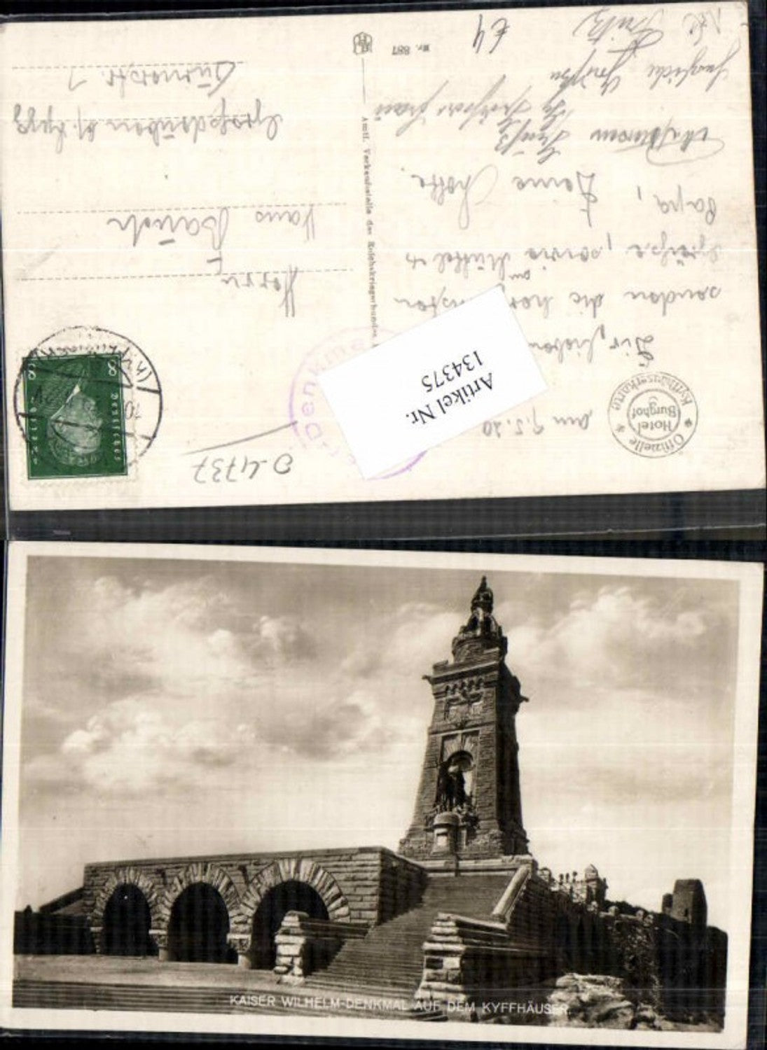 134375,Kaiser Wilhelm Denkmal Kyffhäuser Bad Frankenhausen Steinthaleben