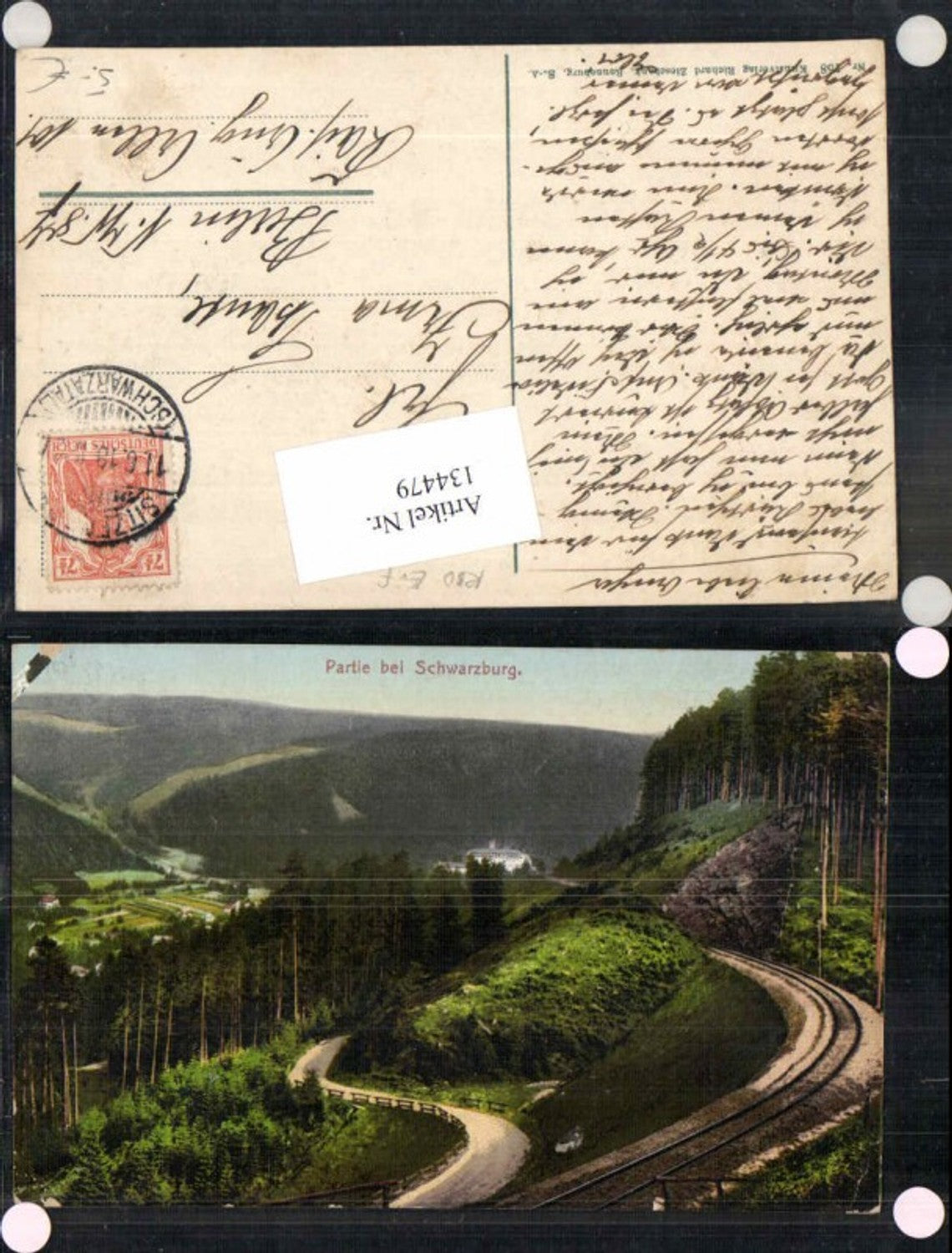 134479,Partie bei Schwarzburg Tolle Ansicht 1919