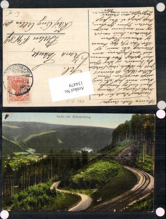 134479,Partie bei Schwarzburg Tolle Ansicht 1919