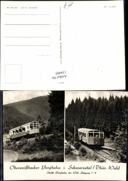 134485,Oberweißbach Bergbahn im Schwarzatal Bergbahn