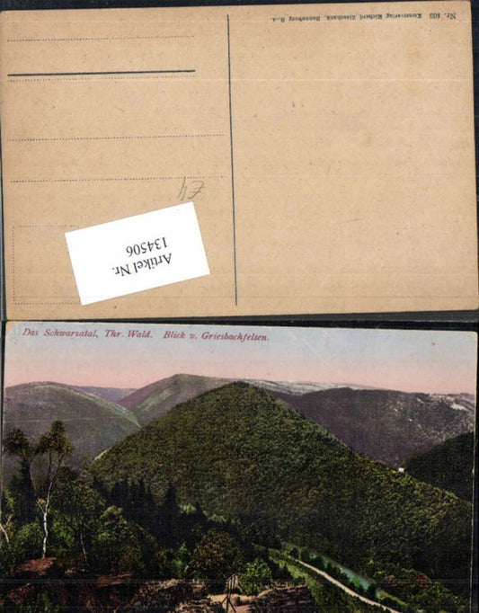 134506,Schwarzatal Griesbachfelsen Saalfeld