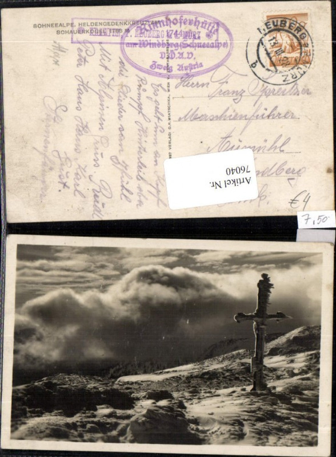 Alte Ansichtskarte – Old Postcard