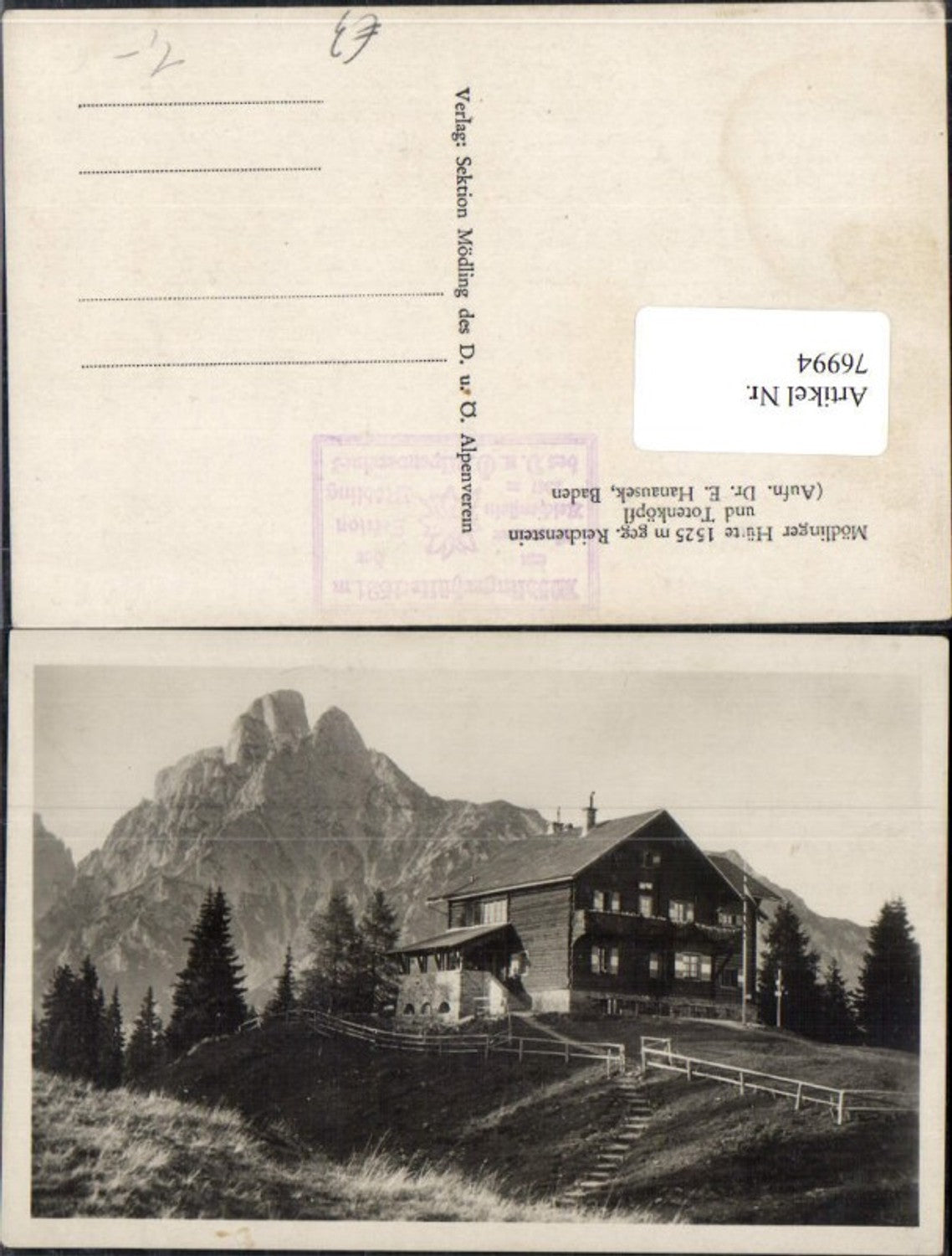 Alte Ansichtskarte – Old Postcard