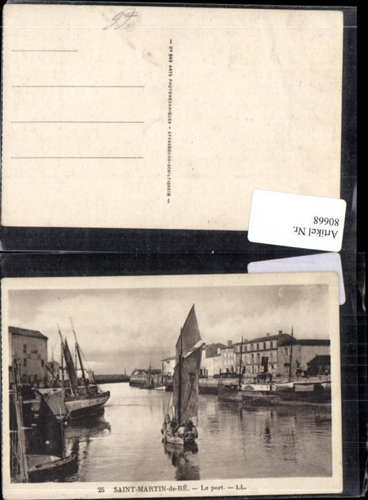 80668,Saint Martin de RE  Le port pub LL. 25