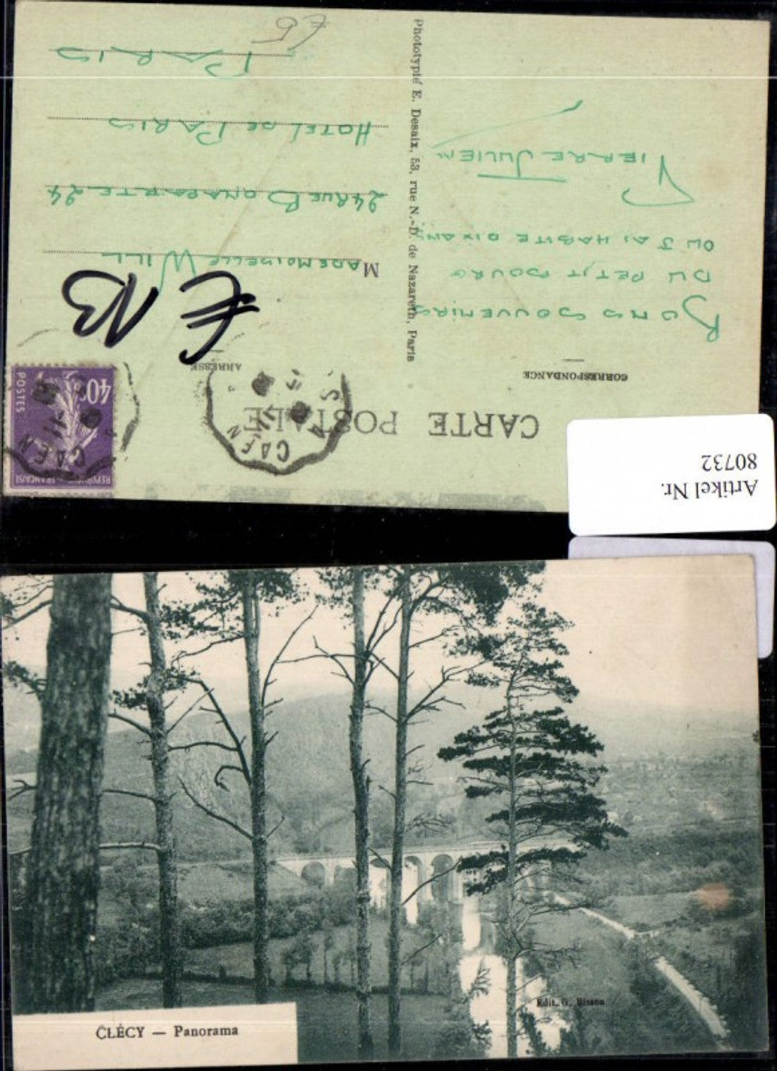 80732,Clecy Panorama 'Brücke