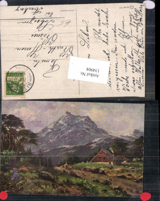 134904,Künstlerkarte H. Lissmann Berge