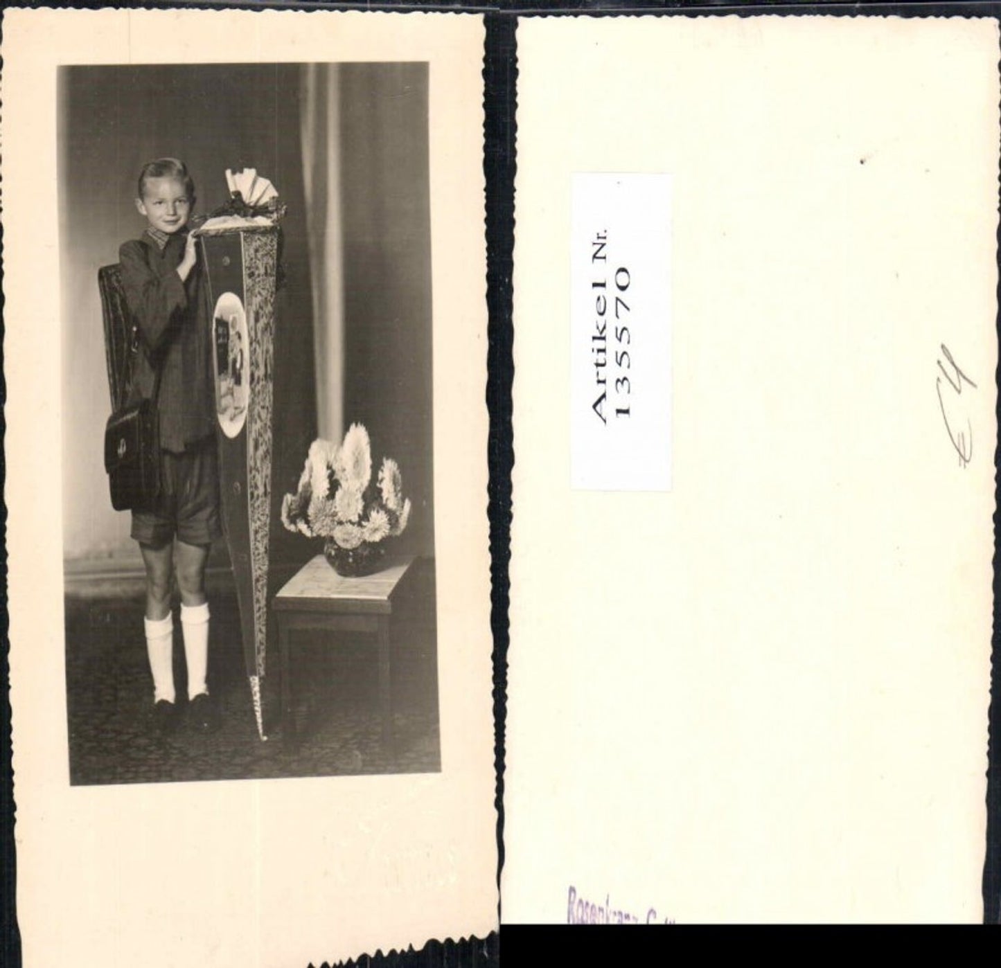 135570,Erster Schulgang Junge Schultüte Einschulung