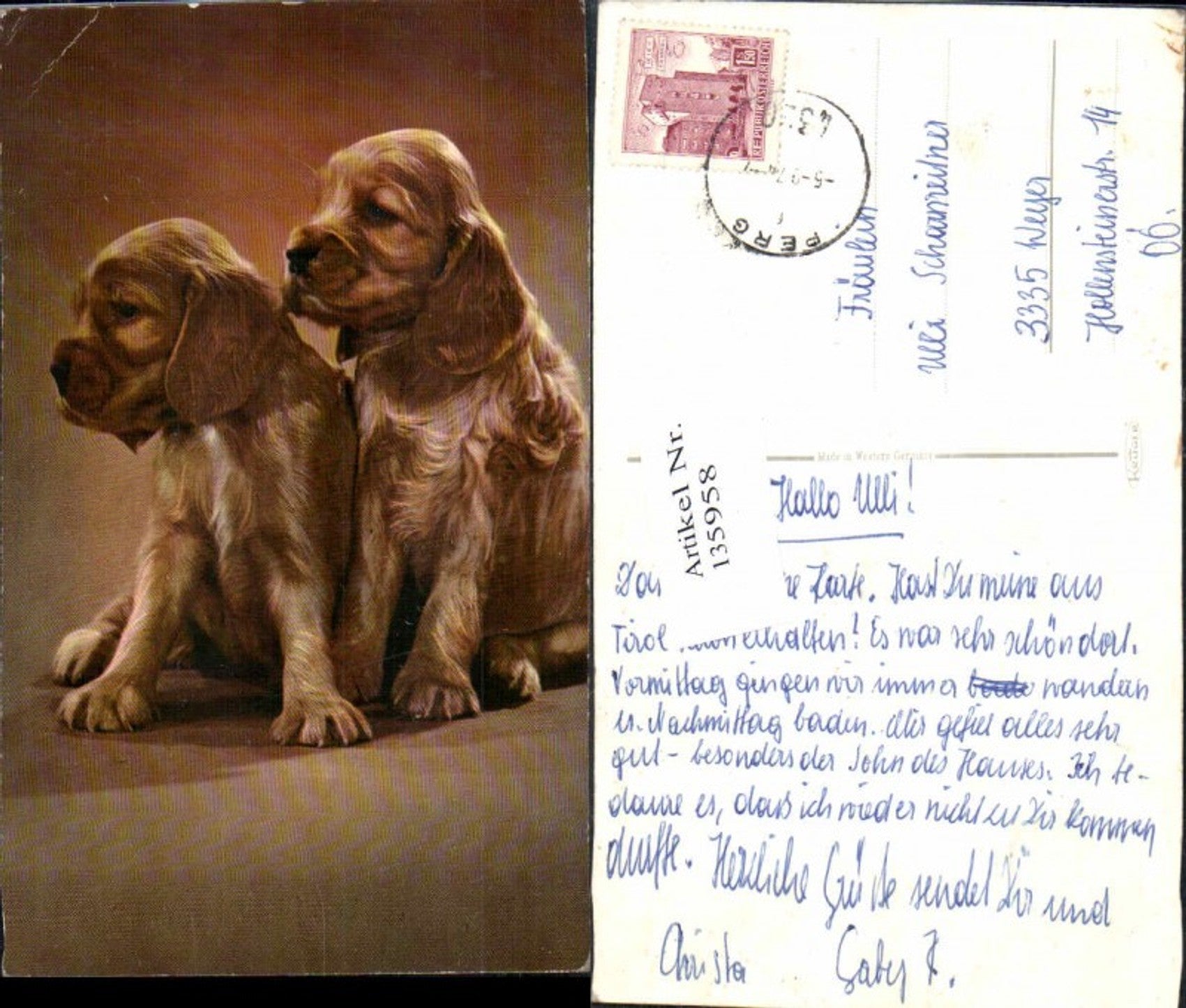 Alte Ansichtskarte – Old Postcard