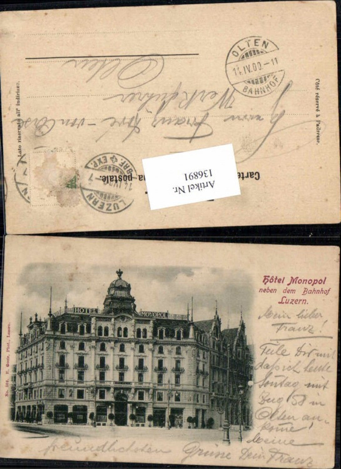 Alte Ansichtskarte – Old Postcard