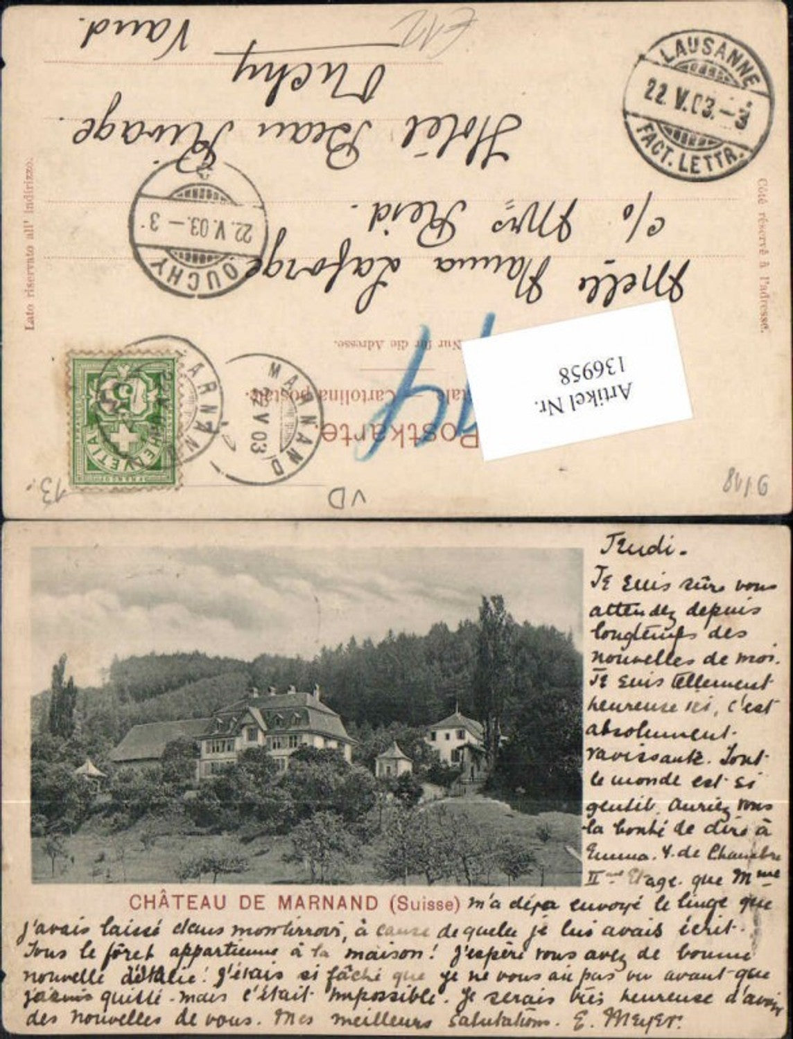 Alte Ansichtskarte – Old Postcard