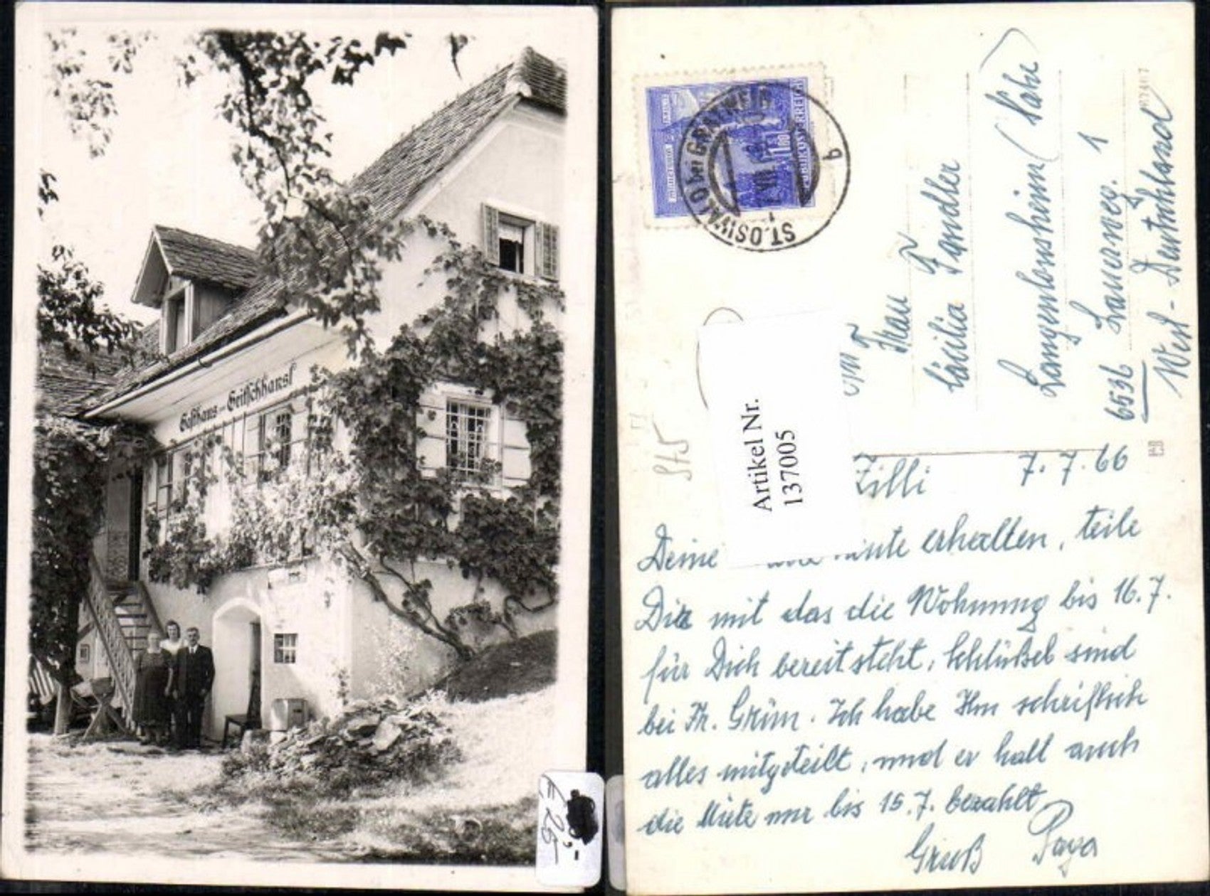 Alte Ansichtskarte – Old Postcard