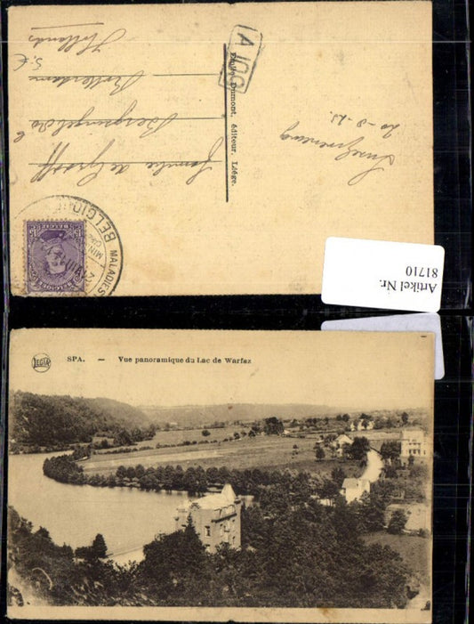 81710,Spa. Vue panoramique da Lac de Warfaz