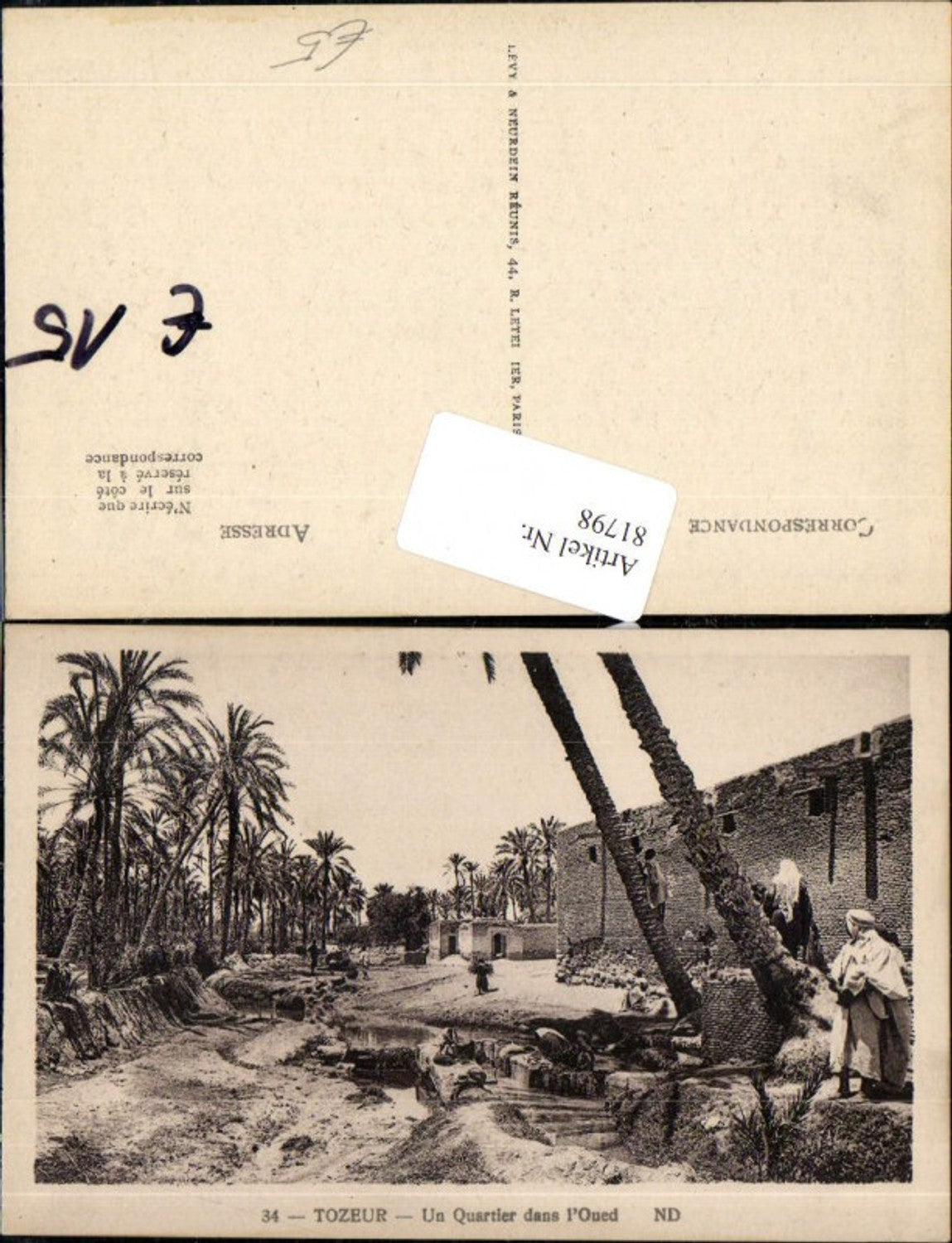 81798,Tozeur Un Quartier dans L`Qued Tunesien