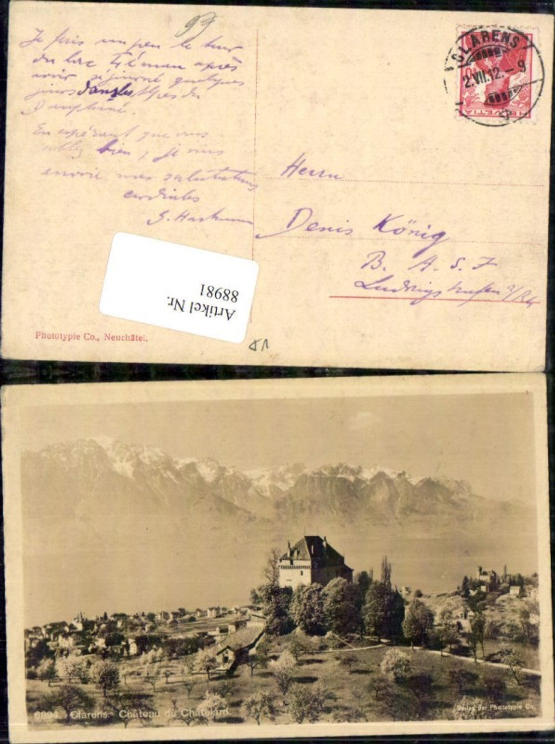 Alte Ansichtskarte – Old Postcard