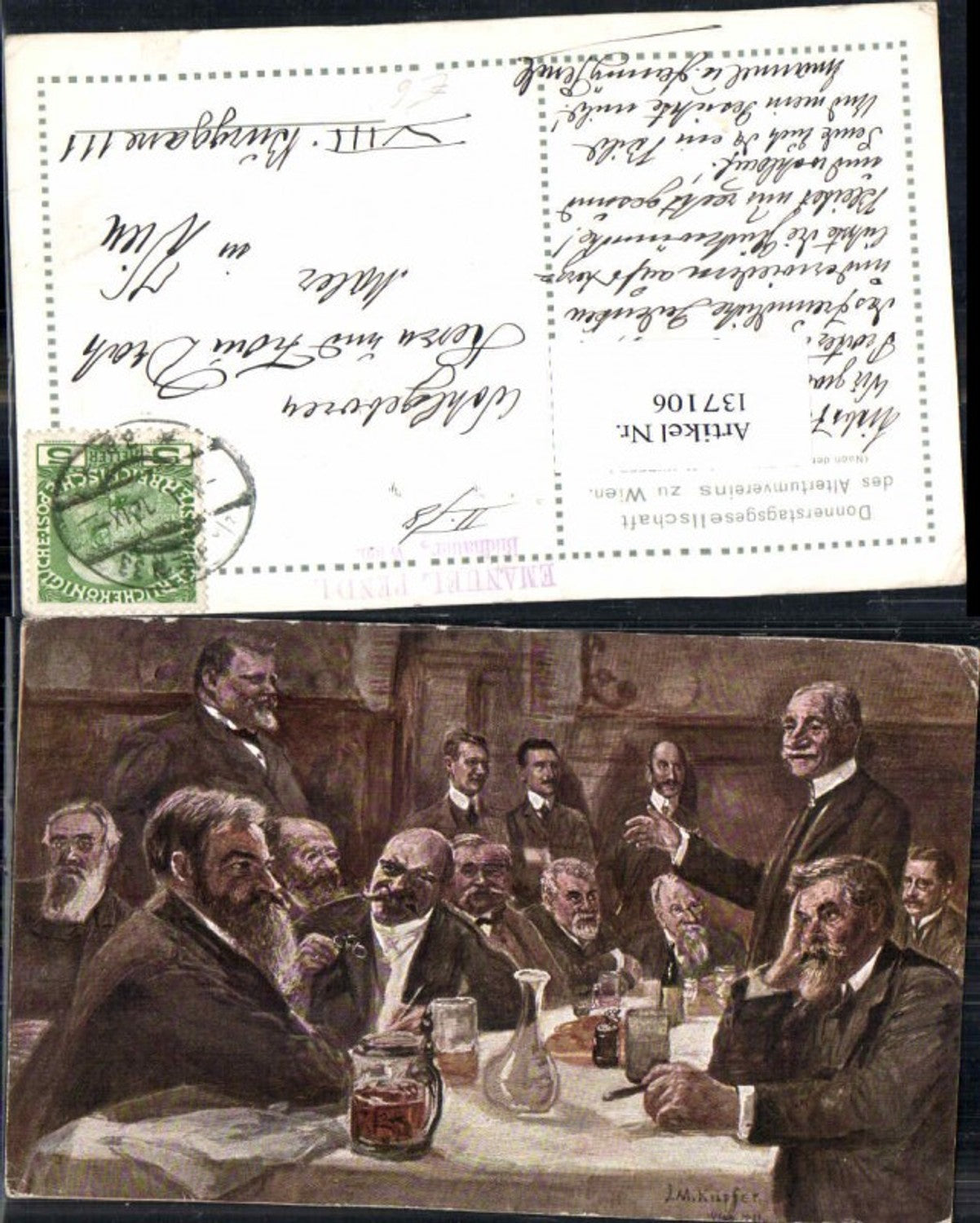 137106,J.M. Kupfer Donnerstagsgesellschaft d. Altertumvereins zu Wien