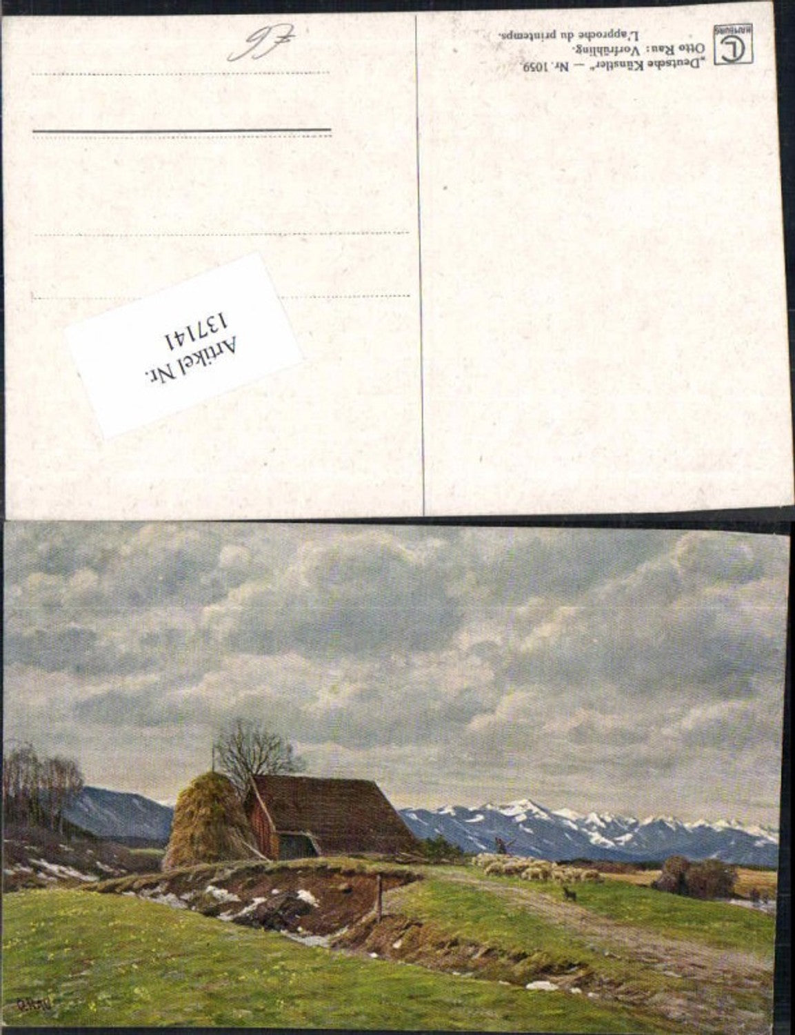 137141,Otto Rau Deutsche Künstler 1059 Vorfrühling