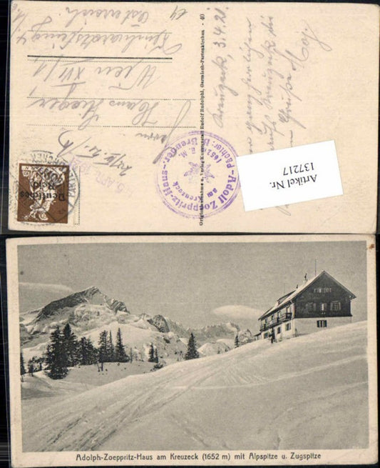 137217,Adolph Zoeppritz Haus Kreuzeck Partenkirchen Garmisch