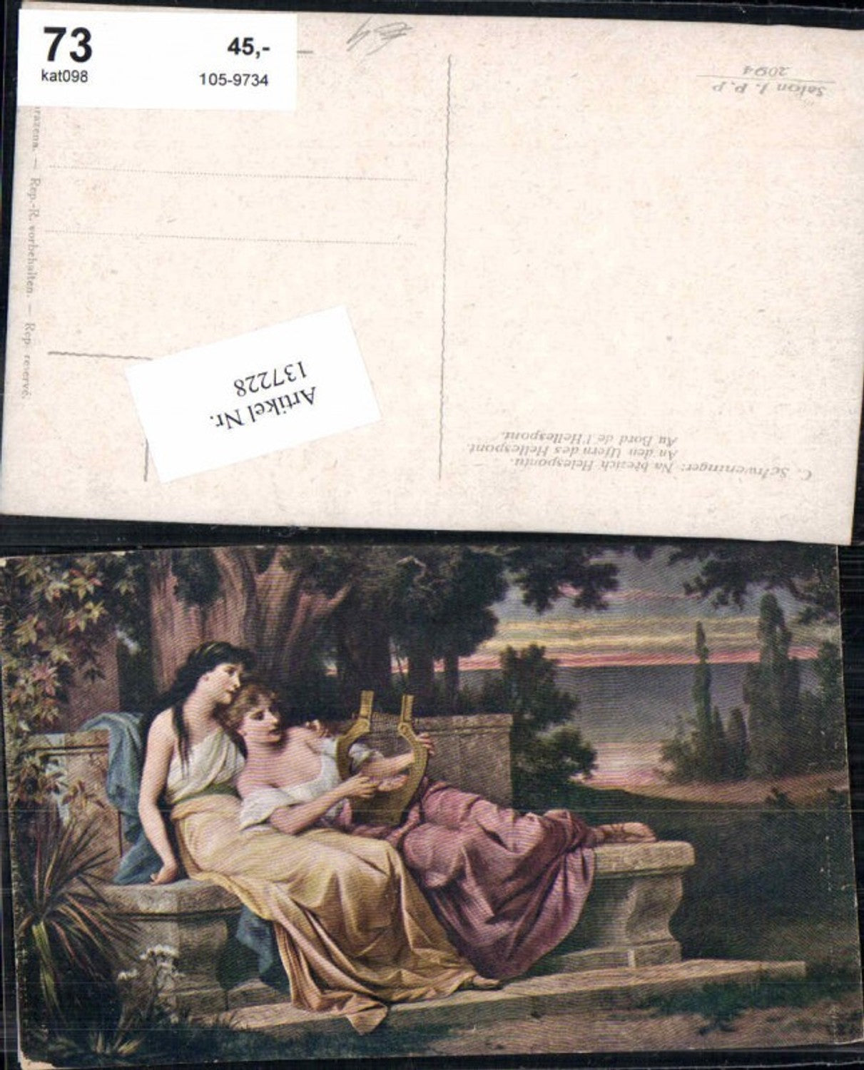 137228,C. Schweninger An den Ufern des Hellespont Harfe