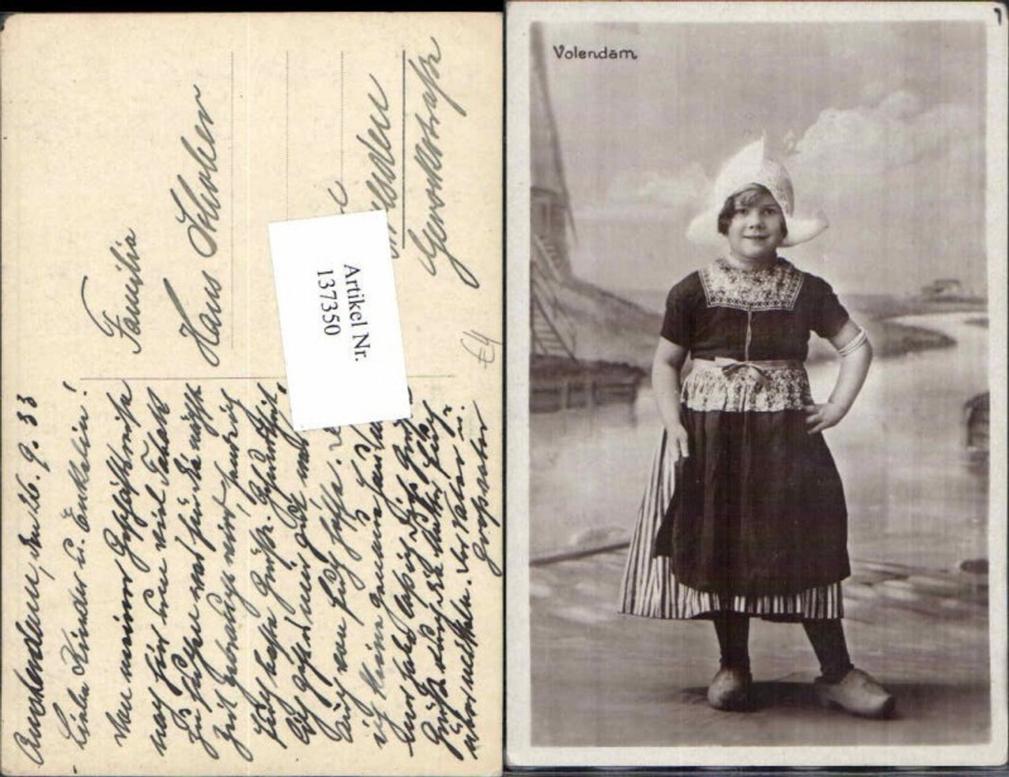 137350,Volendam Holland Holländische Tracht