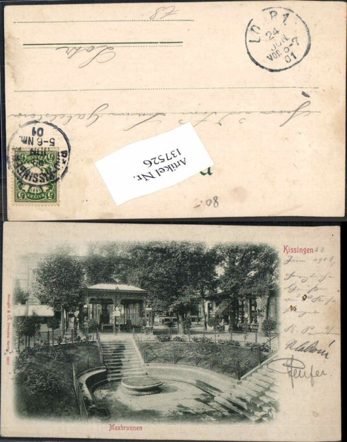 137526,Bad Kissingen Maxbrunnen 1899 pub Stengel 3607