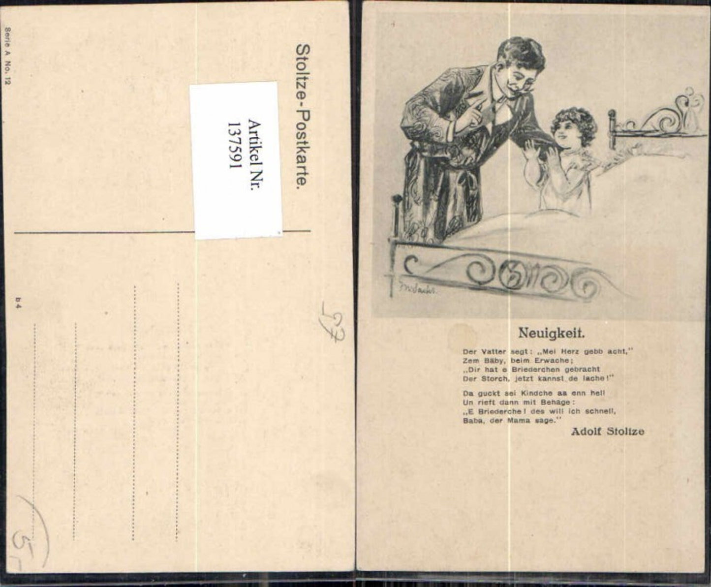 137591, Adolf Stoltze News Child Bed