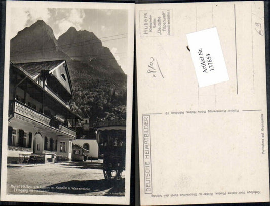 137654,Hotel Höllentalklamm Garmisch Partenkirchen pub HUber 10016