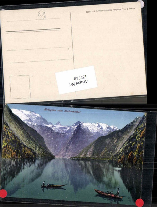 137740,Königsee vom Malerwinkel Berchtesgaden Purger Co 5974
