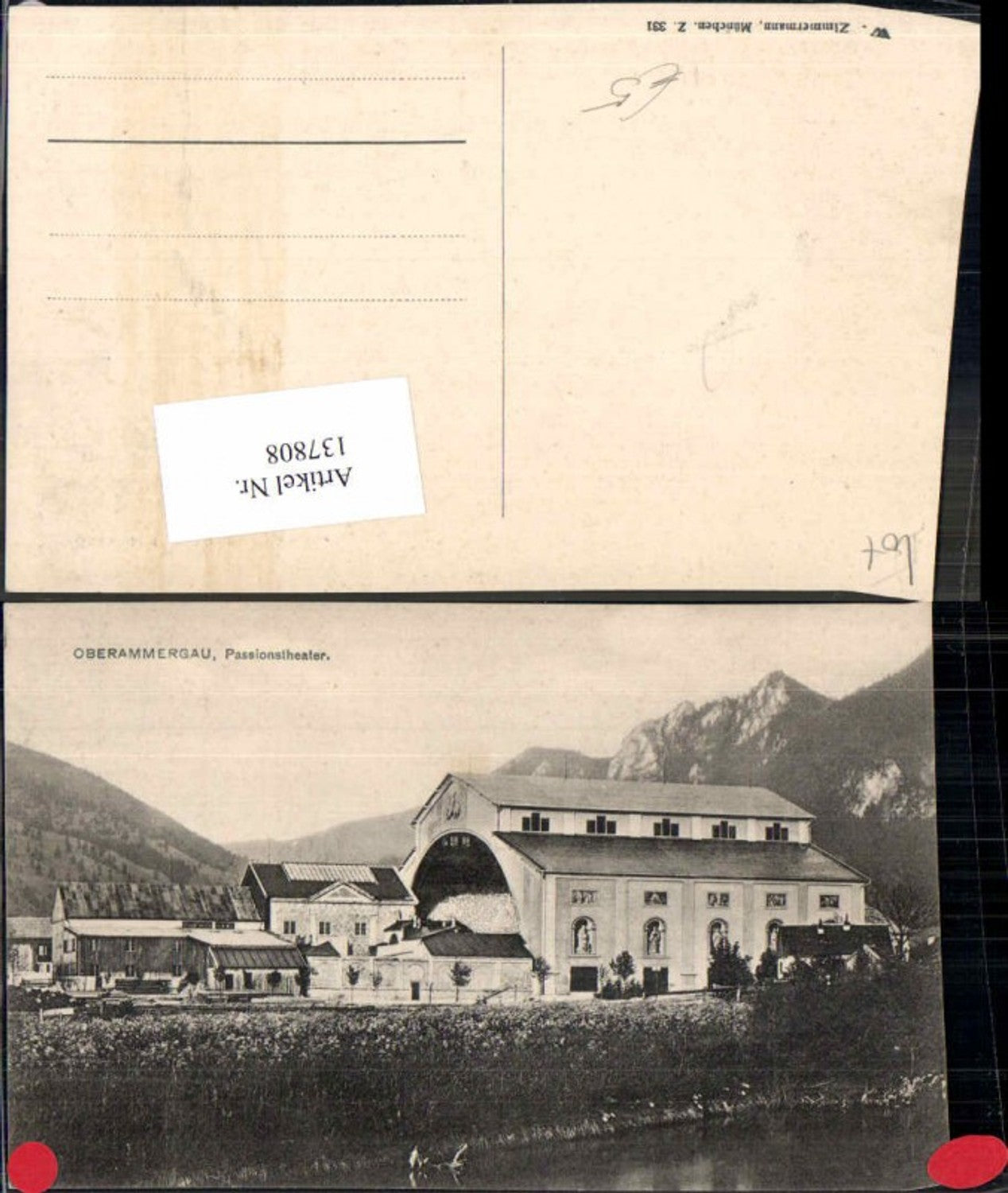 137808,Oberammergau m. Passionstheater Theater 1900