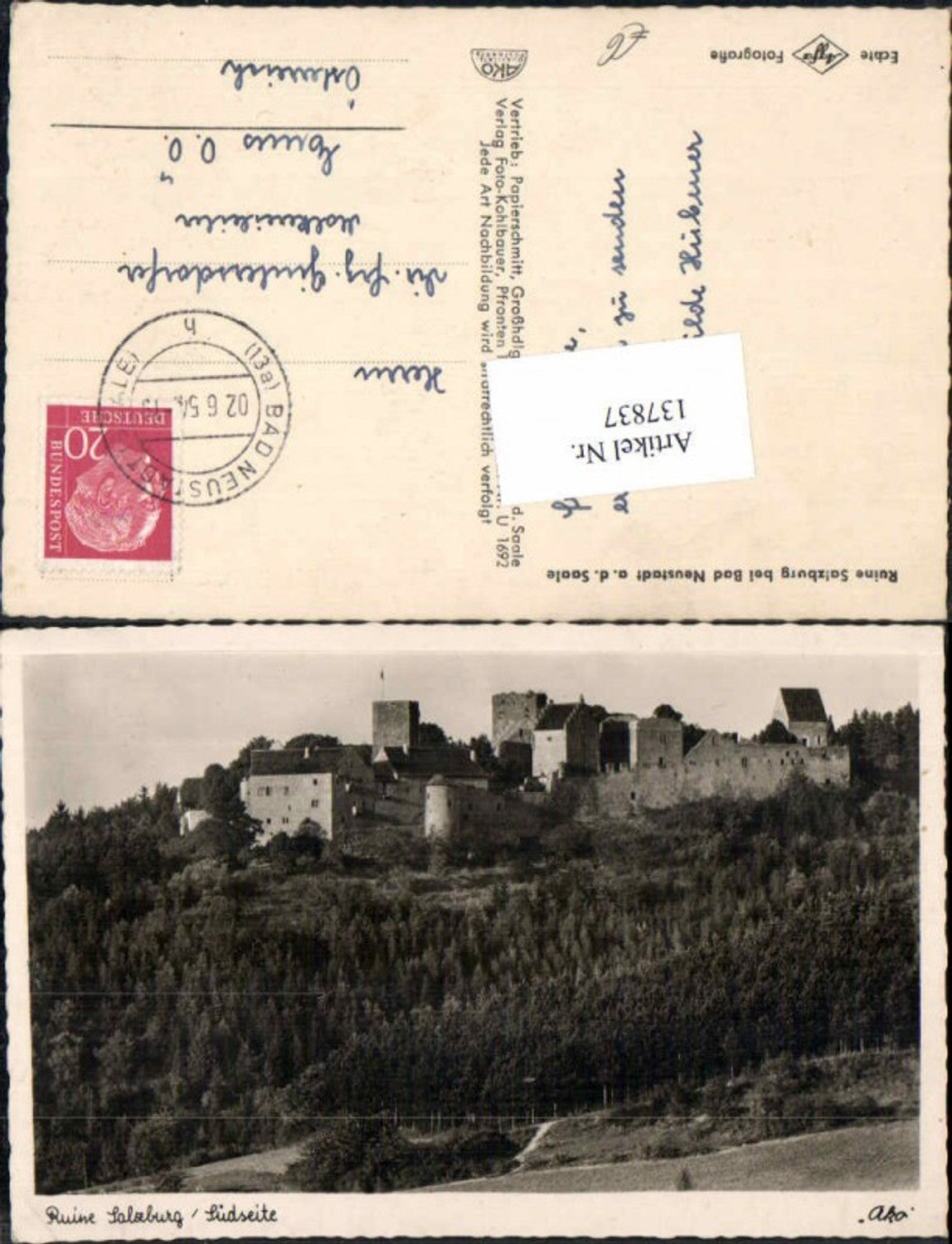 137837,Ruine Salzburg bei Neustadt a.d. Saale
