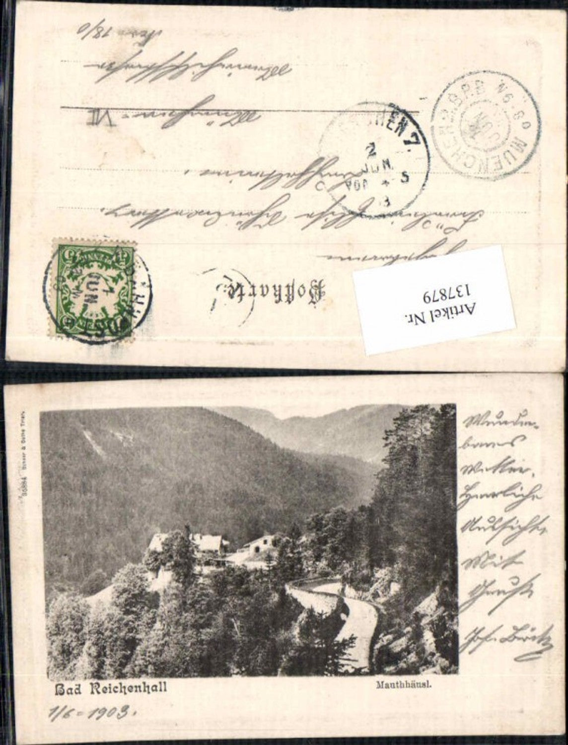 137879,Bad Reichenhall Mauthhäusl 1899