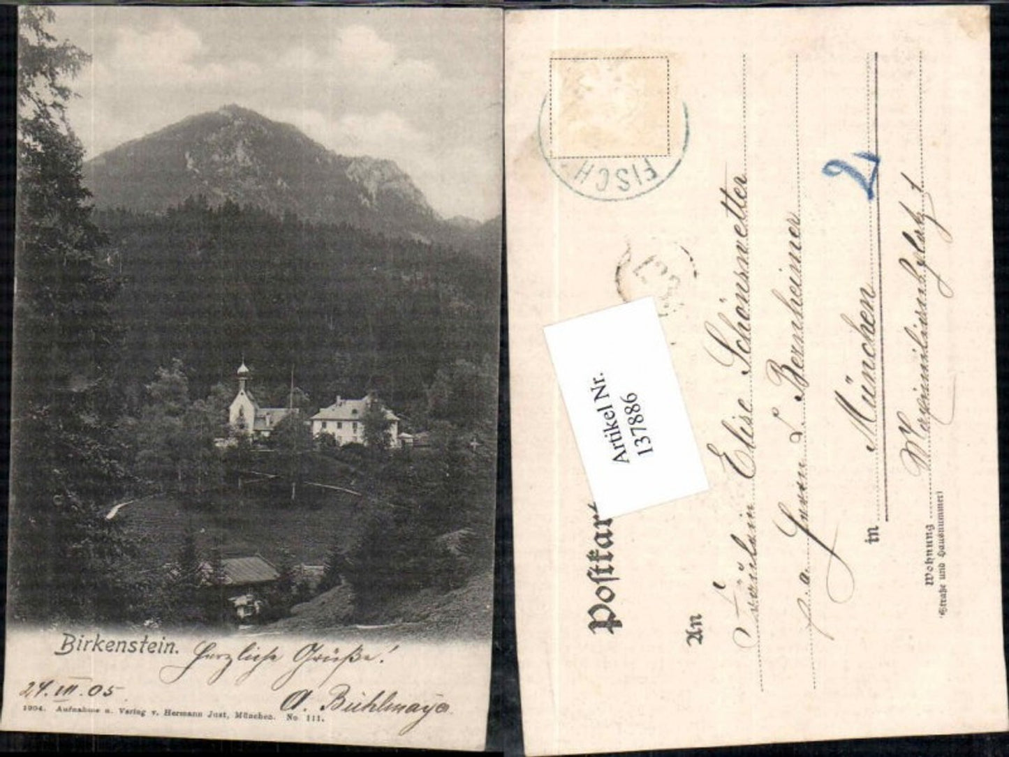 137886,Birkenstein bei Fischbachau Miesbach 1898
