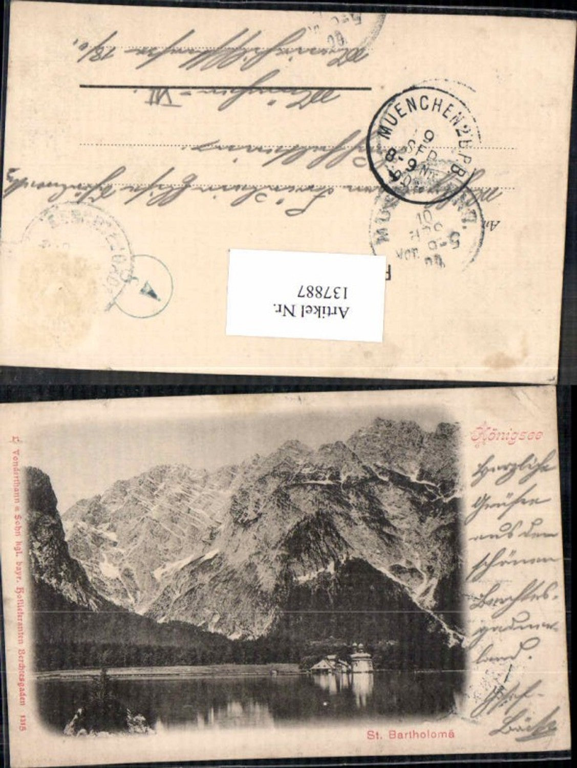 137887,St Bartholomä Königsee 1898