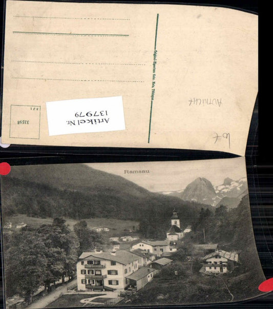 137979,Ramsau bei Berchtesgaden Teilansicht 1900