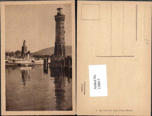 138017,Lindau am Bodensee Leuchtturm Dampfer