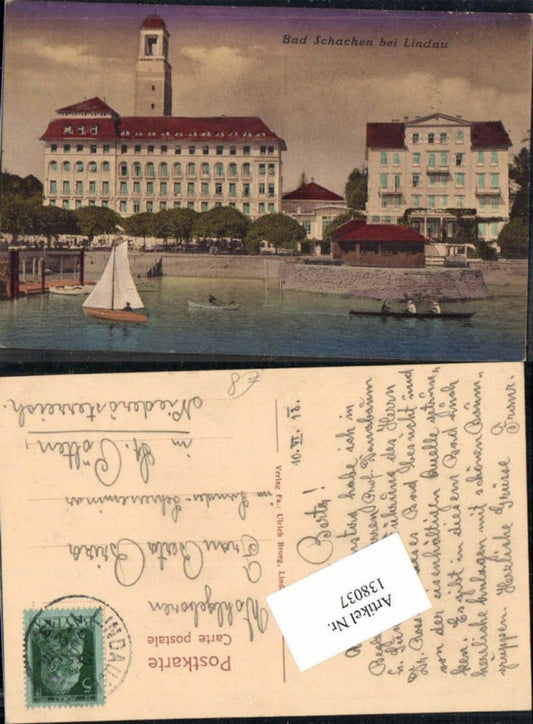 138037,Bad Schachen bei Lindau am Bodensee Häuser 1913