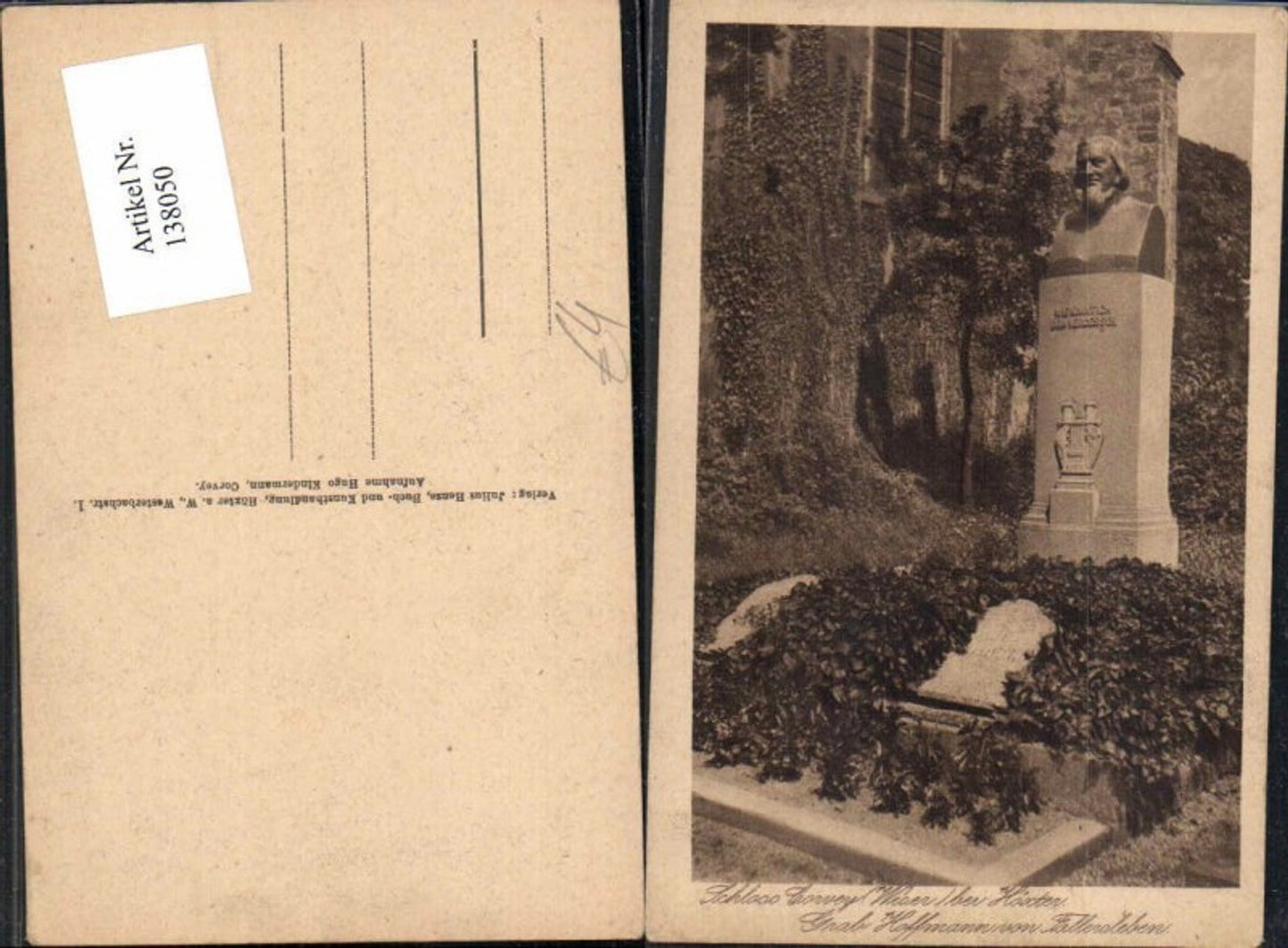 138050,Schloss Corvey Weser bei Höxter 1920