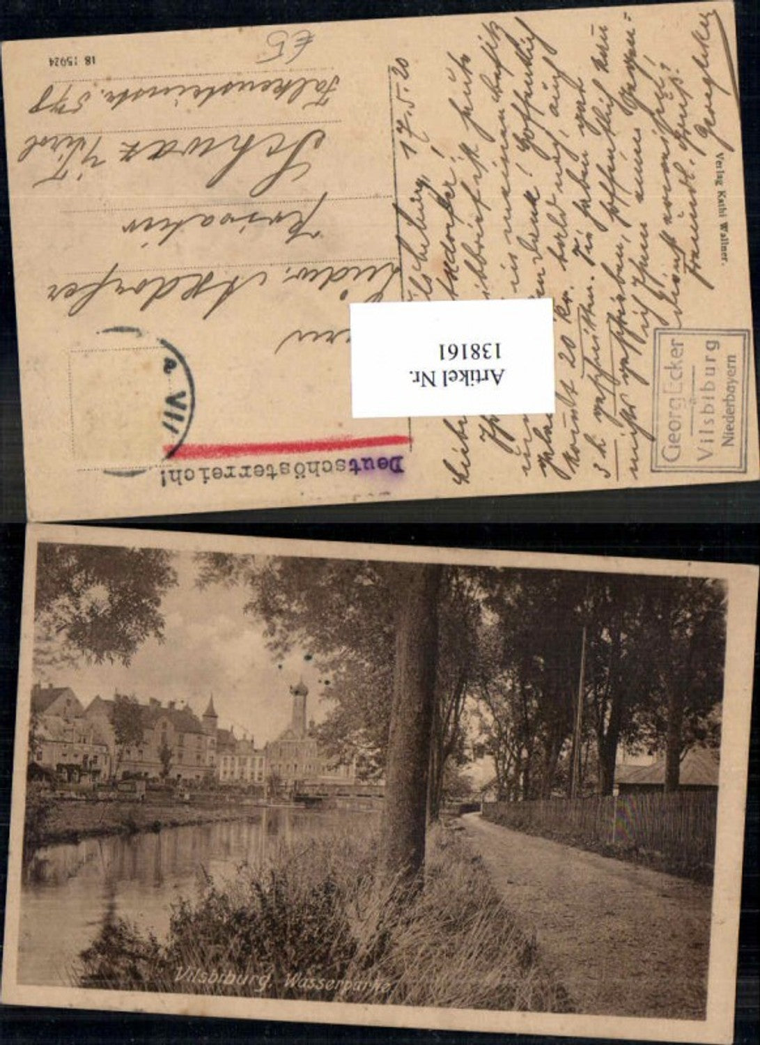 138161,Vilsiburg Wasserpartie 1920
