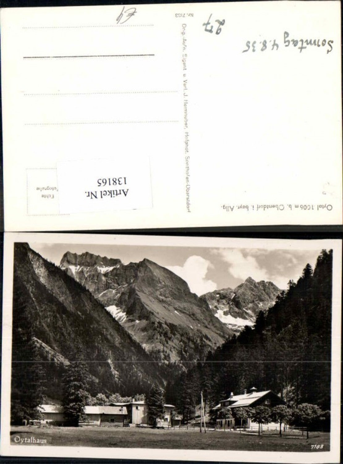 138165,Oytalhaus bei Gruben Oberstdorf Oytal
