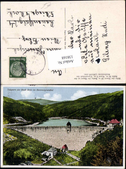 138168,Talsperre bei Stadt Brüx Hammergrundtal Janov Most Krizatky