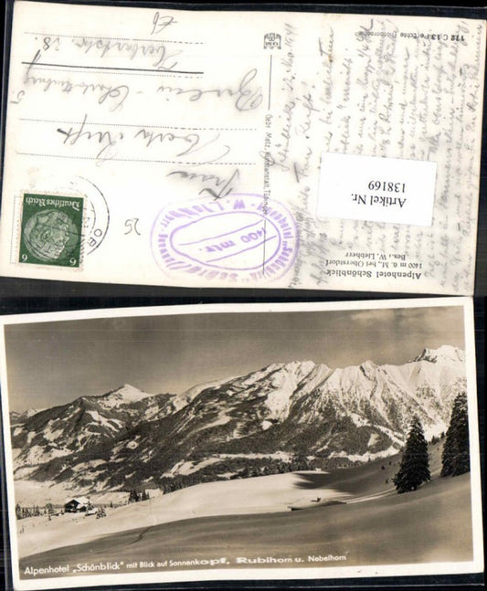 138169,Hotel Schönblick bei Oberstdorf 1938