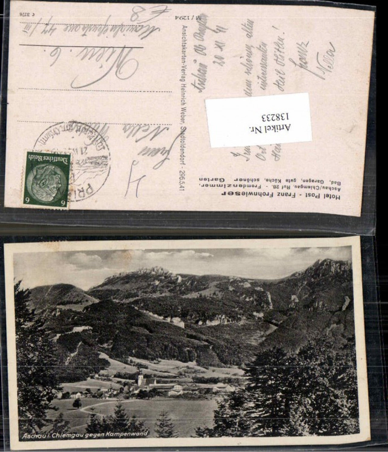 138233, Aschau im Chiemgau 1940 Prien