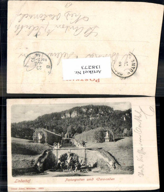 138273,Linderhof Neptungrotte Cascaden Linderhof Ettal