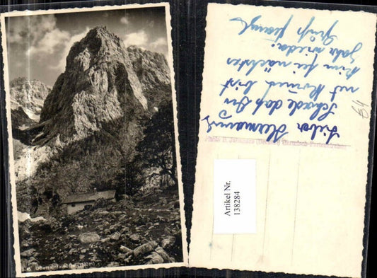 138284,Oberraintalhütte bei Garmisch Partenkirchen Fotokarte