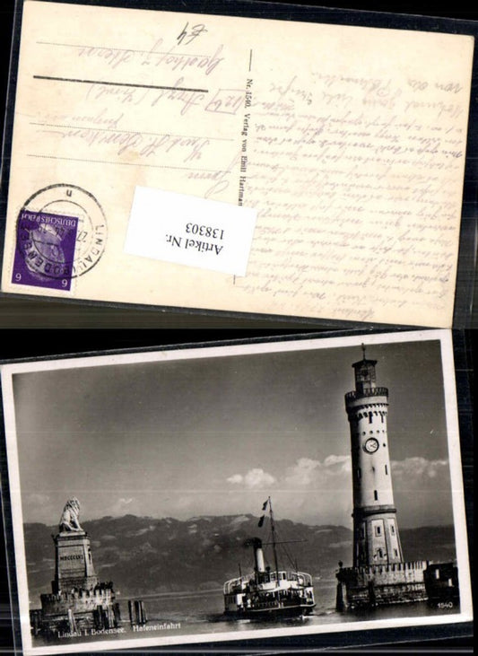 138303,Lindau am Bodensee Leuchtturm Dampfer