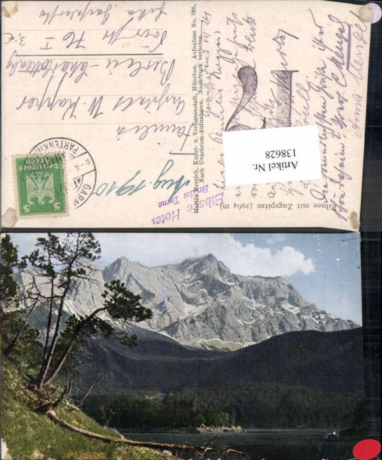 138628,Eibsee m. Zugspitze Garmisch Partenkirchen