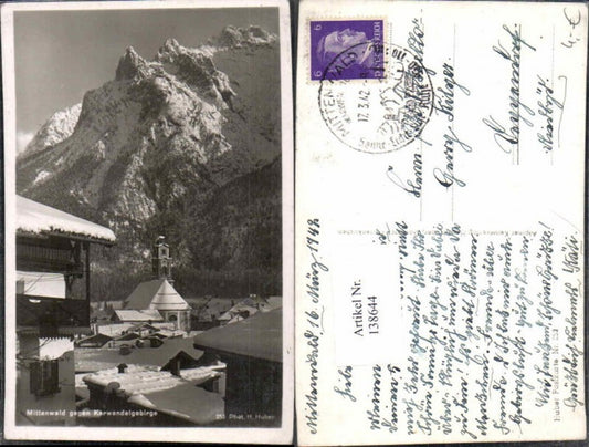 138644,Mittenwald Partie im Ort pub Huber 253