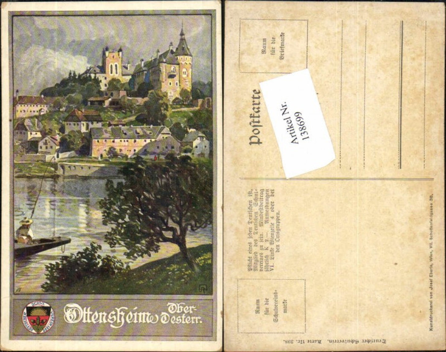 138699,Dt Schulverein 398 Ottensheim a.d. Donau Linz Fischer Angeln