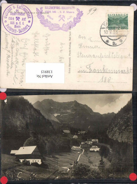 138915,FotoAK Hallstatt Salzberg 1933
