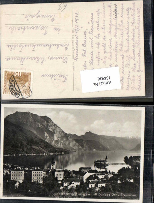 138936,Salzkammergut Gmunden am Traunsee Schloss Ort pub Brandt 5002