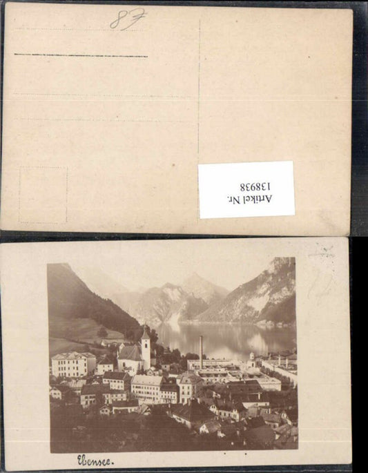 138938,Fotokarte Ebensee am Traunsee 1905